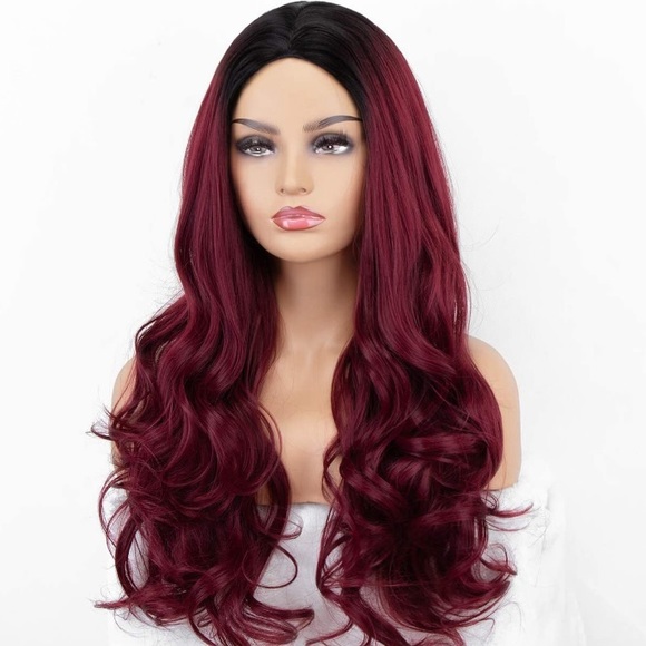 ✨KAYLA 22” OMBRÉ WINE BODY WAVY Wig✨ *NEW*
